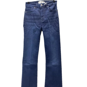 NEW FRAME Womens Le Crop Mini Boot Jeans Size 25 x 26 Dante Blue
